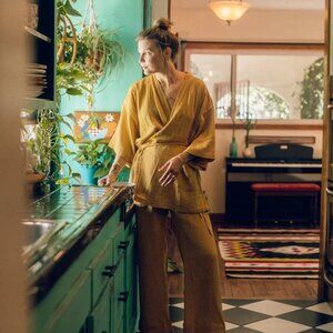 Oddbird Kardeş Wrap Top- Marigold XL